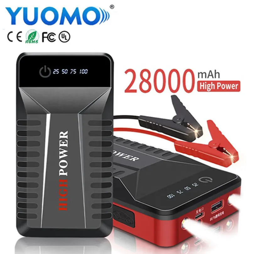 Jump Starter 2000A 24V Portable Car Battery Charger Power Bank Case 18650 12V 3000A