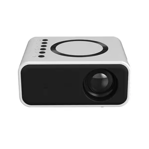 Portable Mini Home Theater Projector T300S 320x240 24ANSI Lumens Mini LCD Projector Supports Wired & Wireless Same Screen