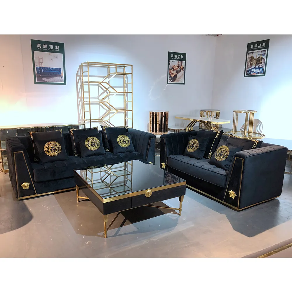 SF2025 luxury sofa style designed well sell home household modern sectional sofa fabric sofa set living room furniture