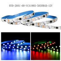 Luz LED SMD WS2811 5V, Luz de Paisaje SMD WS2811 12V, Tira LED Inteligente con Control Inteligente, Tira LED RGB con Función de Seguimiento