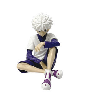 2 Styles Cartoon <span class=keywords><strong>Manga</strong></span> Figurine Statues Chasseur Assis GON FREECSS Killua Zoldyck Figura PVC Collection Modèle Jouets Cadeau - Product Image 5