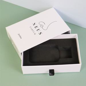 Crown Win Custom Made Art Copper Coated Paper Drawer Boxes Matte/Glossy Laminated With Logo Gold Foil Stamping Spot UV Treatment - Product Image 4