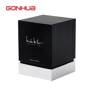 GONHUA Großhandel individuelles Logo bedruckte schwarze Schmuckverpackungsbox Armband Ring Ohrring Halskette Schmuck Uhr Luxus-Geschenkbox