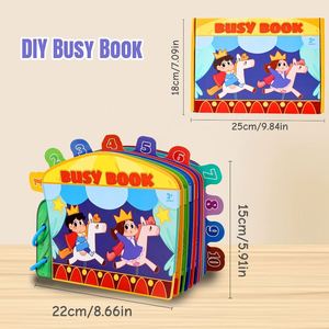 Juguetes Educativos Sensoriales para Niños en Edad Preescolar, para el Aprendizaje del Número y los Colores, Conceptos Básicos, Libro de Actividades para Autismo - Product Image 6