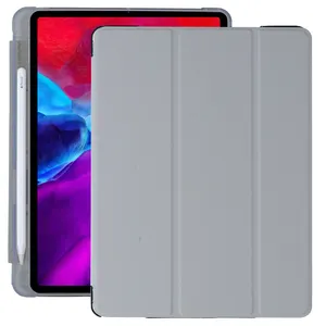 Para 2020 Novo iPad Air 4 10.9 Polegadas Caso TPU Macio Lápis Titular Cover Auto Sleep/Wake Up