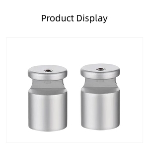 Clous publicitaires solides <span class=keywords><strong>à</strong></span> montage latéral sans perçage en aluminium Clip de verre et vis de signalisation <span class=keywords><strong>pour</strong></span> meubles et plaques de <span class=keywords><strong>porte</strong></span> - Product Image 2