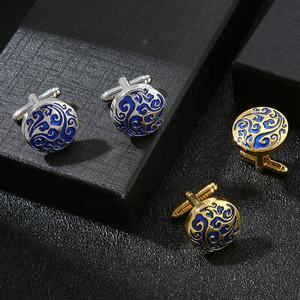 カフリンクス金銀合金カフス広州円形模様ラケットイン輸入品 - Product Image 1