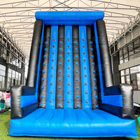 Mur d'escalade gonflable de qualité commerciale pour événements, fêtes et locations avec base de sécurité