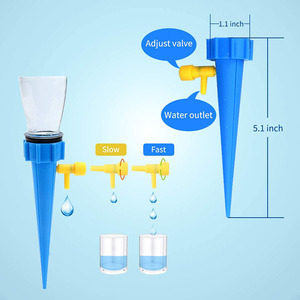 Dropshipping 12Pcs Verstelbare Plant Watering Spikes Automatische Druppelirrigatie Plant Waterer Met Release Regelklep - Product Image 2