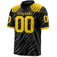 Maillots de football américain rétro cousus de qualité supérieure, grandes tailles, toutes équipes, survêtements de rugby avec rayures tigrées – Vente en gros