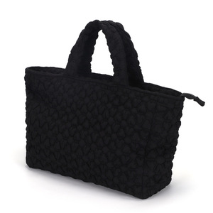 Bolso de mano negro texturizado en relieve, diseño de nicho, bolso de hombro para mujer de estilo retro - Product Image 2