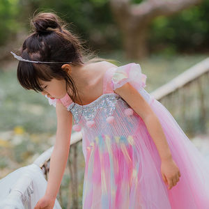 Kids <strong>Rainbow</strong> <strong>Dresses</strong> Casual Girl <strong>Dress</strong> Wholesale Children Princess <strong>Dress</strong> for Kids Sleeveless Fairy Frocks <strong>Tutu</strong> Girls Clothes - Product Image 5