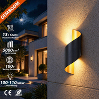 Lumière de décoration murale intérieure et extérieure moderne, lumière de balcon, lumière de porte, IP65, AC, lumière LED pour escalier, lumière murale intérieure