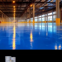 Peinture époxy autolissante pour sols, résistante à l'usure, sans poussière, haute brillance, pour ateliers, bureaux, bâtiments, usines, béton
