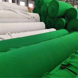 Géotextile en polyester <span class=keywords><strong>vert</strong></span>, vente directe d'usine du Shandong, anti-poussière, rétention d'humidité, fibre longue pour l'ingénierie routière - Product Image 2