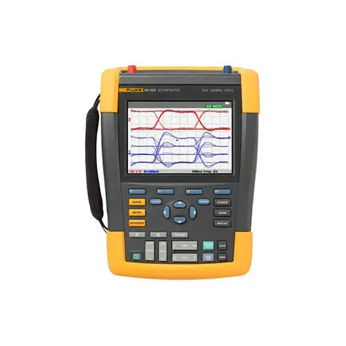 190-502/AM 500 MHz, 2-Channel, 5 GS/s ScopeMeter Portable Oscilloscope with Built-in Digital Multimeter