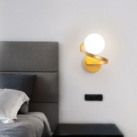 Applique murale LED moderne en fer avec lumière blanc chaud 3500K, intensité réglable, durée de vie de 20 000 heures, pour chambre à coucher, escalier, couloir, usage intérieur