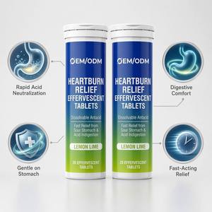 Comprimés effervescents pour le soin de l'<span class=keywords><strong>estomac</strong></span>, marque privée OEM/ODM, équilibre <span class=keywords><strong>acide</strong></span>, confort digestif, supplément antacide <span class=keywords><strong>naturel</strong></span> - Product Image 2