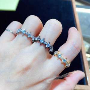 Anillo Empress Dowager Xiaotu Xing, Versión de Alta Gama, Anillo de Dedo de Piedra Natural y Cristal, Elegante, de Alto Valor, Ligero y Lujoso, Combina con Todo - Product Image 4