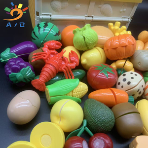 Ensemble de jouets de simulation de découpe pour jeu d'imitation, fruits, légumes et fruits de mer à mélanger, jouets éducatifs de cuisine pour jeu de rôle - Product Image 2