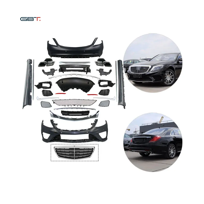 GBT-hızlı kargo araba tuning parçaları mercedes w222 Bodykit s63 stil mercedes benz s sınıfı için yükseltme kitleri s350