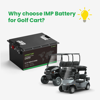 Batterie au lithium LiFePO4 pour véhicule électrique à quatre roues 24V/36V/48V/72V 60AH/80AH/100AH, 6000 cycles, garantie 3 ans, pour voiturette de golf et voiturette de club