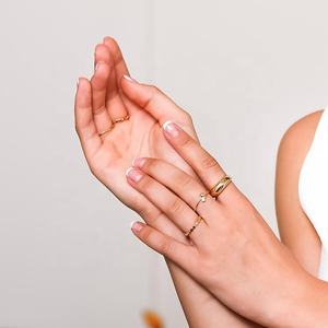 Anel de prata esterlina 925 banhado a ouro 18k, pulseira de pente de prata esterlina 925 - Product Image 6