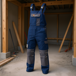 TTAKE Easy <b>Overalls</b> Workwear Blue Xl Durable Construction Pants - Product Image 3