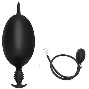 Dilatatore Anale Gonfiabile in Silicone Sicuro per il Corpo, Impermeabile, con Pompa Manuale per Espansione Graduale, Allenamento per Adulti e BDSM - Product Image 6