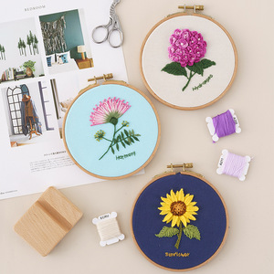 Tự làm Handmade Hoa Cross Stitch bán buôn đấm kim thủ công Kit món quà lưu niệm DIY hoa thêu Kit cho người mới bắt đầu - Product Image 4