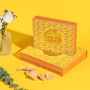 Caja de papel de regalo magnética personalizada, cartón duro, embalaje plegado de lujo, caja rígida plegable con logotipo negro - Product Image 2