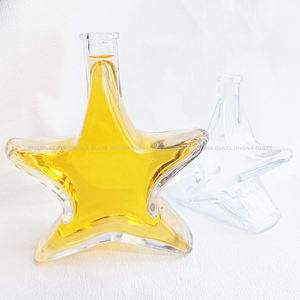Botella <span class=keywords><strong>de</strong></span> vidrio creativa con forma <span class=keywords><strong>de</strong></span> <span class=keywords><strong>estrella</strong></span>, 200ml, 500ml, para botellas <span class=keywords><strong>de</strong></span> licor <span class=keywords><strong>de</strong></span> vodka, botella <span class=keywords><strong>de</strong></span> vidrio <span class=keywords><strong>de</strong></span> whisky con Corchos - Product Image 4