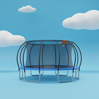 Trampolín Inflable Seguro de Polipropileno de 12 pies, Estilo Linterna, de Grado Comercial, Cama Elástica para Interiores/Exteriores, para Niños y Niñas