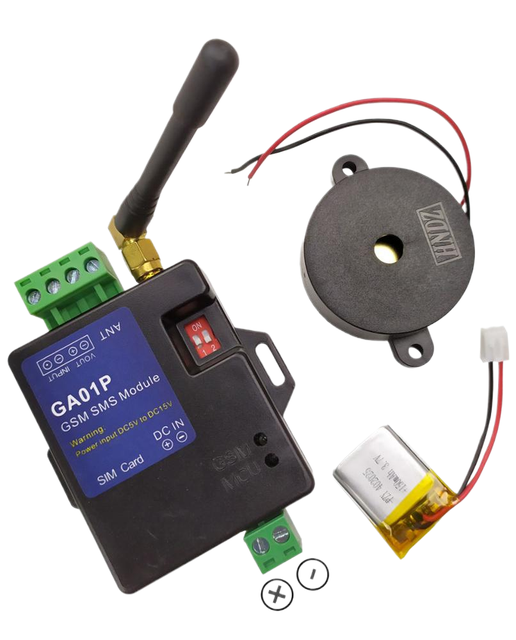 GA01P Rechargeable Battery Powered GSM Alarm with Single Input Mini Box