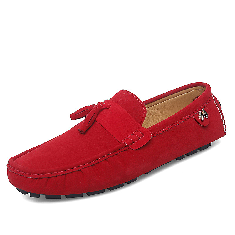 Mens Red Loafers - Stylish & Durable Fashion Footwear