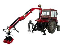Moteur de treuil hydraulique télécommandé homologué CE pour grue à grappin télescopique montée sur tracteur