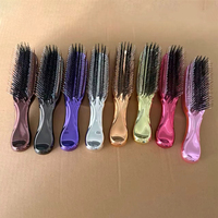 Nouvelle brosse démêlante à plat en or rose avec picots et peigne massant pour cheveux, en promotion