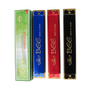 <span class=keywords><strong>Armónica</strong></span> de juguete de trémolo de 20 agujeros de Metal de dibujos animados personalizada, cubierta de aluminio, placa de lengüeta de latón, <span class=keywords><strong>precio</strong></span> más bajo, <span class=keywords><strong>armónica</strong></span> de Metal personalizada de dibujos animados - Product Image 2