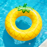 Bouée de natation gonflable ronde GOSR056 personnalisable avec logo, 90 cm, en PVC durable, pliable, écologique, certifiée CE, pour enfants et adultes