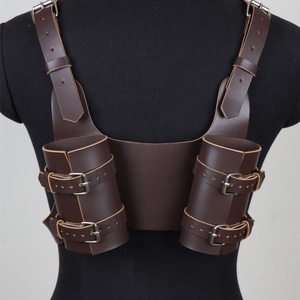 Imbracatura Medievale per Doppia Spada, Fondina in Pelle PU, Accessorio per Cosplay da Cavaliere Vichingo per LARP Halloween - Product Image 5