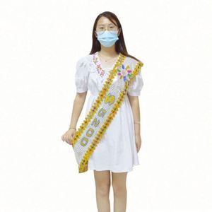 China Factory Hot Sale High Quality <b>Bride</b> to Be Groom to Be Ribbon Body Sash - Product Image 1