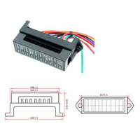 Boîtier de protection de circuit de distribution d'énergie automobile à 10 voies pré-câblé pour voiture, camion, bus, camping-car, bateau, véhicule