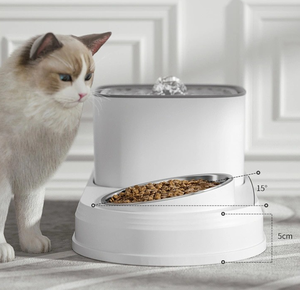 High Quality Automatic <strong>Pet</strong> Water Fountain with Stainless Steel Food <strong>Bowl</strong> Eco-friendly <strong>Durable</strong> <strong>Pet</strong> Feeder - Product Image 5