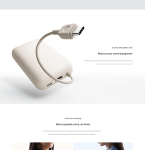 Power Bank Original <span class=keywords><strong>Xiaomi</strong></span> 10000mAh de 22.5W Carga Rápida, Mini Batería Externa Portátil Pequeña con Cable de Carga - Product Image 2