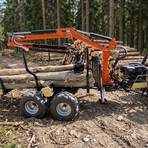 Remorque robuste pour VTT, remorque forestière pour le transport de bois, remorque tout-terrain pour le transport de grumes à <span class=keywords><strong>vendre</strong></span> - Product Image 5