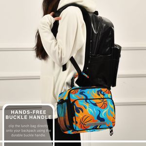 Sac à lunch isotherme personnalisé, imperméable, avec fermeture éclair, pour le transport de repas, idéal pour l'école et les voyages - Product Image 6