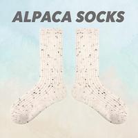 Chaussettes en alpaga Renaissance, chaussettes mi-mollet imprimées, nouvelles chaussettes en laine épaisses et chaudes pour l'automne et l'hiver
