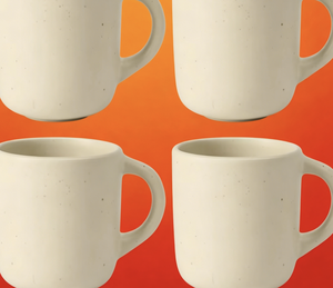 Juego <span class=keywords><strong>de</strong></span> 4 Tazas <span class=keywords><strong>de</strong></span> Cerámica Color Blanco Sal Marina, Tazas para <span class=keywords><strong>Café</strong></span>/Té <span class=keywords><strong>de</strong></span> Diseño Contemporáneo, Aptas para Microondas y Lavavajillas - Product Image 5