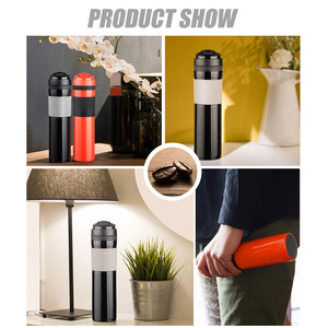 Portable French Press <b>Coffee</b> Bottle Black Insulated 12-24 Hours Thermal <b>Flask</b> Outdoor Household Use - Product Image 3