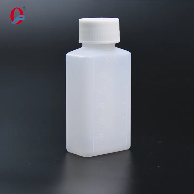 زجاجة للفم الصغيرة بسعر الجملة زجاجة دواء للتقدم 30-60 مل زجاجة دواء شفافة مربعة الشكل